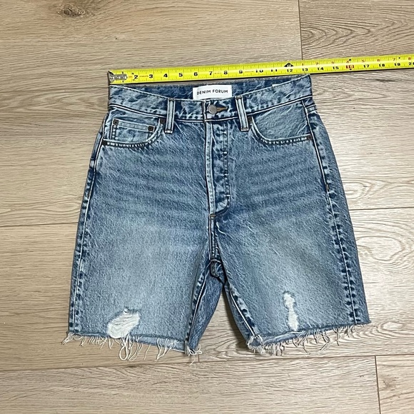 Denim Forum The Nina Mid Thigh Short Sz 25 - Picture 5 of 12
